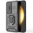 For Samsung Galaxy A36 5G Case PC+TPU Kickstand Phone Protector with Lens Cover - Black - 2