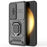 For Samsung Galaxy A56 5G Case PC+TPU Kickstand Phone Protector with Lens Cover - Black - 2