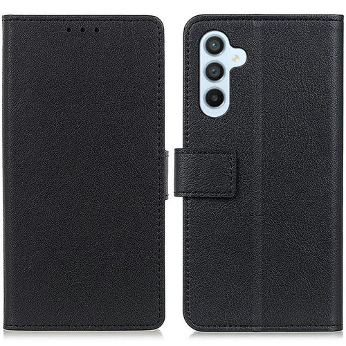 For Samsung Galaxy A56 5G Case PU Leather Stand Wallet Phone Cover - Black - 1