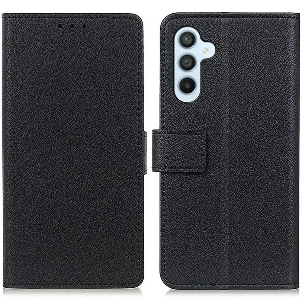 For Samsung Galaxy A26 5G Case PU Leather Stand Wallet Phone Cover - Black - 1