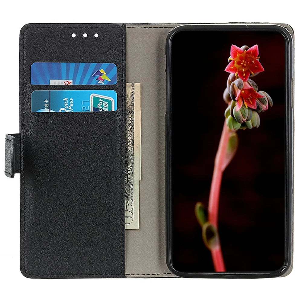 For Samsung Galaxy A26 5G Case PU Leather Stand Wallet Phone Cover - Black - 2