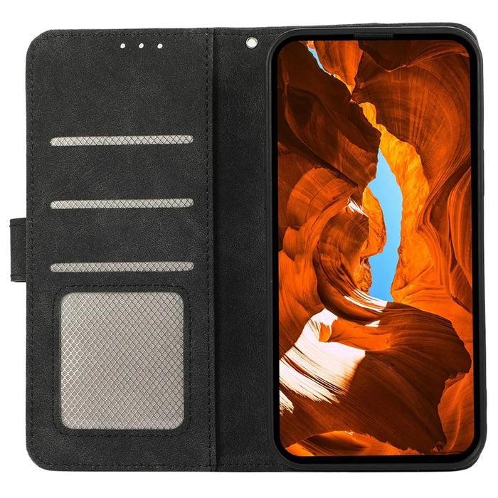 ABEEL For Samsung Galaxy A26 5G Case Color Splicing Leather Flip Phone Cover RFID Blocking - Black - 2