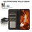 ABEEL For Samsung Galaxy A26 5G Case Color Splicing Leather Flip Phone Cover RFID Blocking - Black - 4