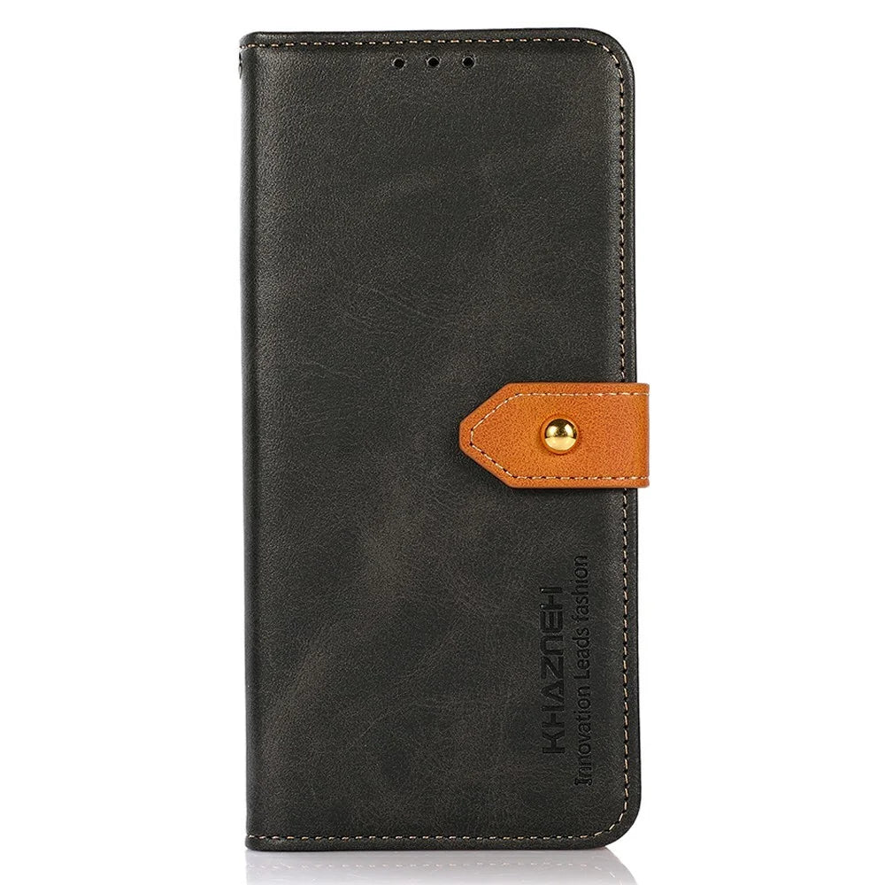 KHAZNEH For Samsung Galaxy A26 5G Wallet Phone Case Stand Leather Flip Cover - Black - 6