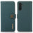 KHAZNEH For Samsung Galaxy A26 5G Case Genuine Cow Leather RFID Blocking Wallet Phone Cover - Green - 1