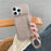 For iPhone 13 Pro Max Case Mirror Design PU Leather Back Cover with Card Slots, Wrist Strap - Grey - 1