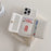 For iPhone 16 Pro Case Mirror Design PU Leather Back Cover with Card Slots, Wrist Strap - White - 7