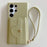 For Samsung Galaxy S24 Ultra Case Mirror Design PU Leather Back Cover with Card Slots, Wrist Strap - Green - 2