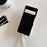 For Google Pixel 8 Pro Case Mirror Design PU Leather Back Cover with Card Slots, Wrist Strap - White - 3