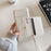 For Google Pixel 8 Pro Case Mirror Design PU Leather Back Cover with Card Slots, Wrist Strap - White - 7