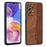 AZNS For Samsung Galaxy A23 4G / 5G (Global Version) Cell Phone Cover Shell Imprinted Pattern PU Leather+TPU Drop-proof Phone Case - Brown - 1