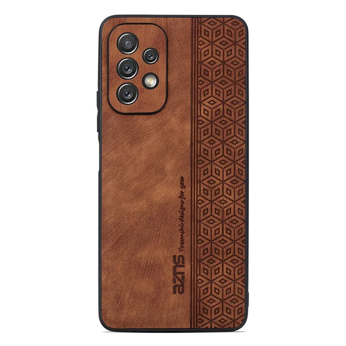 AZNS For Samsung Galaxy A23 4G / 5G (Global Version) Cell Phone Cover Shell Imprinted Pattern PU Leather+TPU Drop-proof Phone Case - Brown - 2