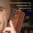 AZNS For Samsung Galaxy A23 4G / 5G (Global Version) Cell Phone Cover Shell Imprinted Pattern PU Leather+TPU Drop-proof Phone Case - Brown - 6