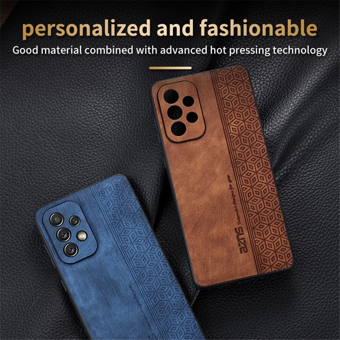 AZNS For Samsung Galaxy A23 4G / 5G (Global Version) Cell Phone Cover Shell Imprinted Pattern PU Leather+TPU Drop-proof Phone Case - Brown - 7