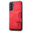 For Samsung Galaxy S25+ Case Wallet Card Slot TPU+PU Leather Back Phone Cover - Red - 5