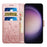 For Samsung Galaxy A56 5G Case PU Leather Phone Wallet Cover with Strap - Rose Gold - 2