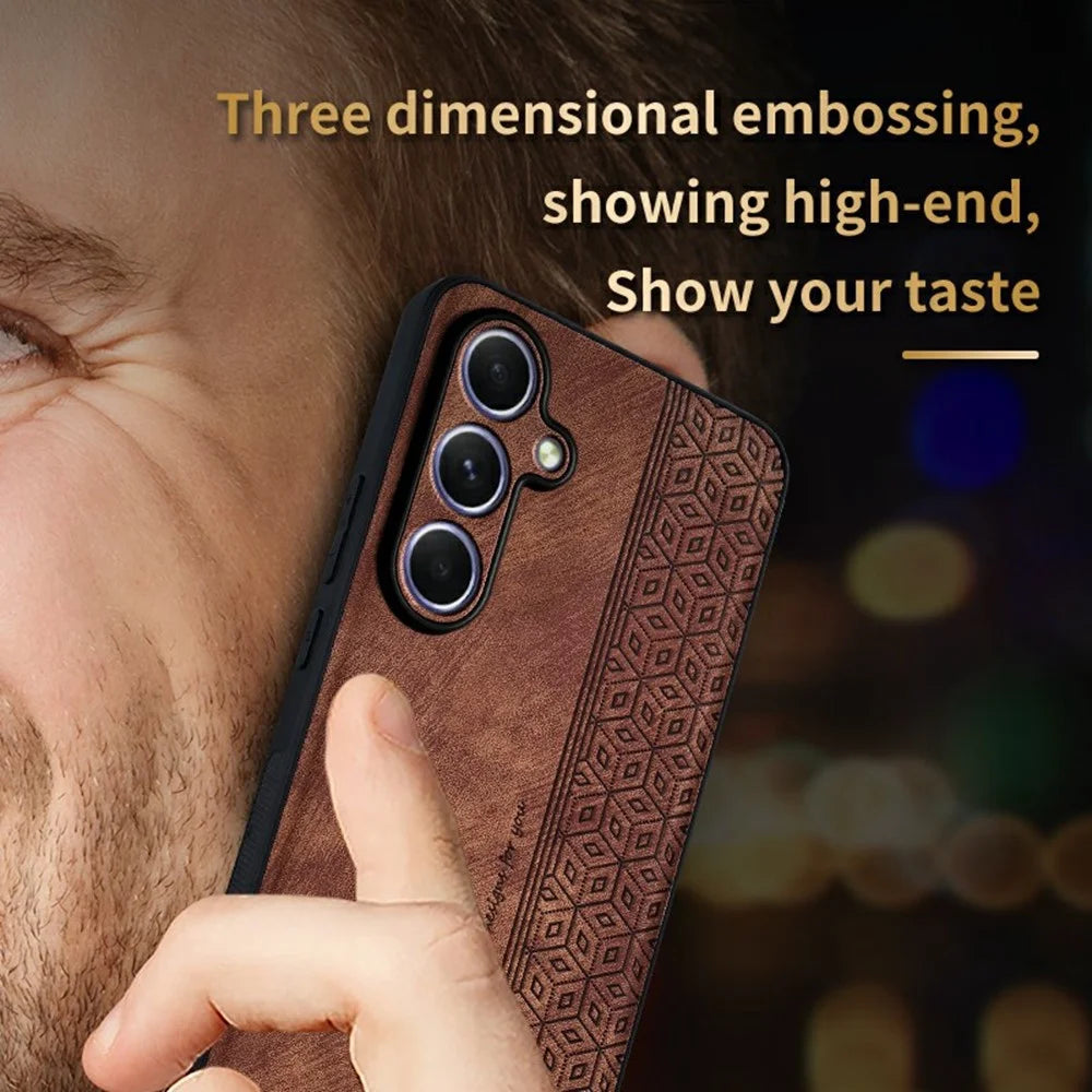 AZNS For Samsung Galaxy A26 5G Case Protective PU Leather Covered TPU Phone Shell - Brown - 5