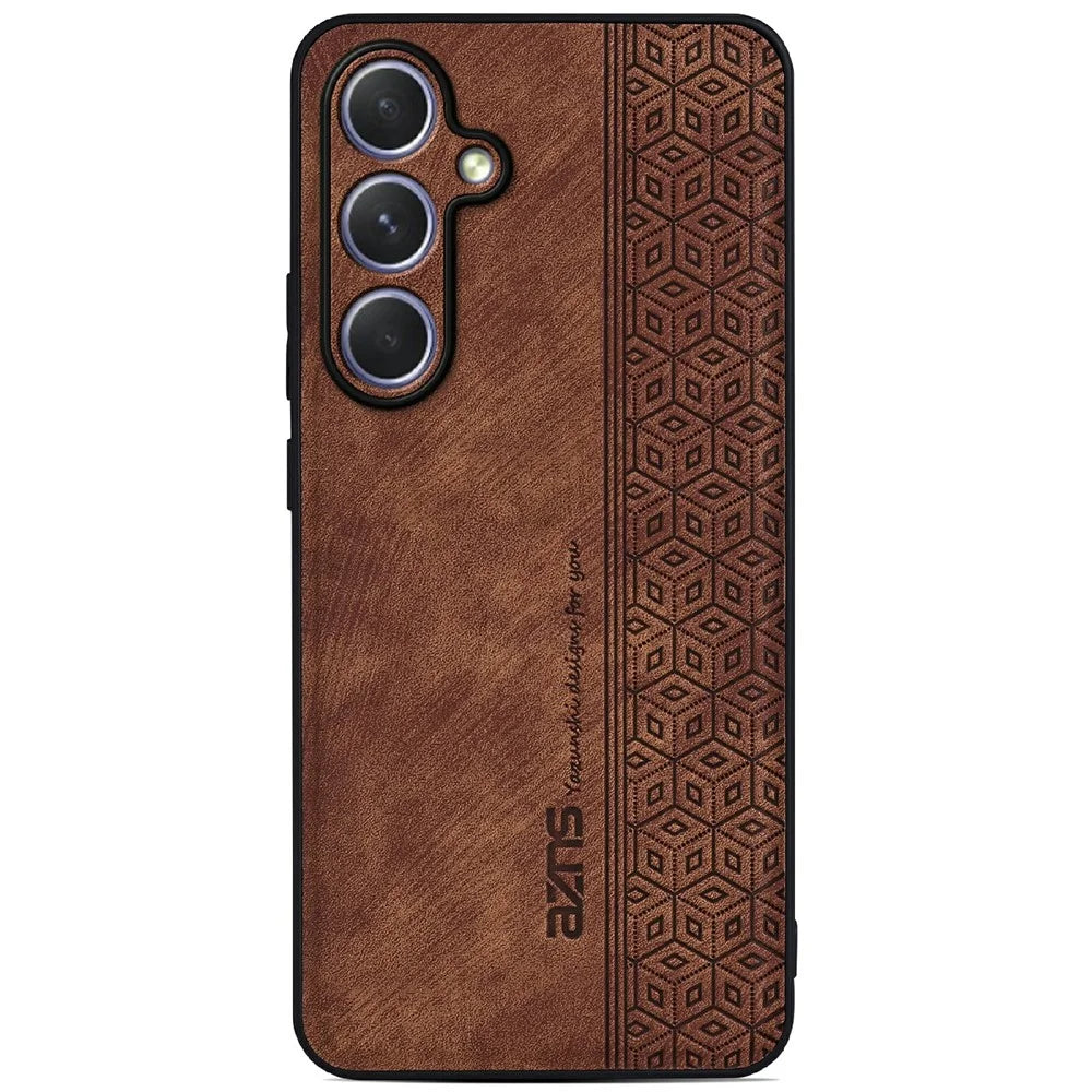 AZNS For Samsung Galaxy A36 5G Case Protective PU Leather Covered TPU Phone Shell - Brown - 2