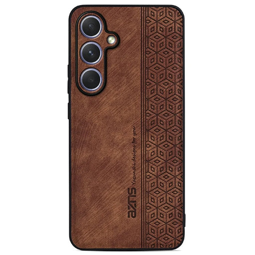 AZNS For Samsung Galaxy A56 5G Case Protective PU Leather Covered TPU Phone Shell - Brown - 2