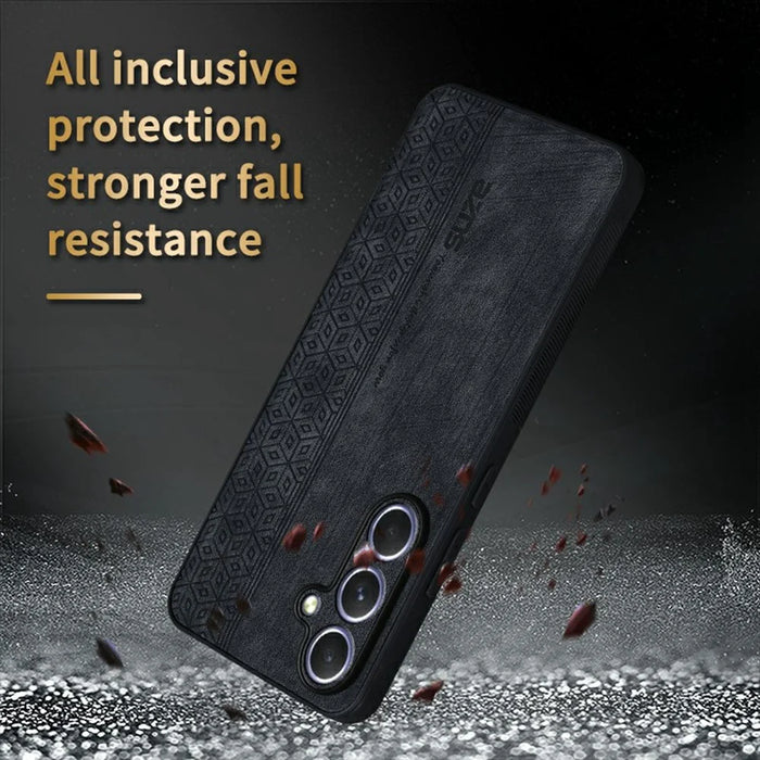 AZNS For Samsung Galaxy A56 5G Case Protective PU Leather Covered TPU Phone Shell - Brown - 4