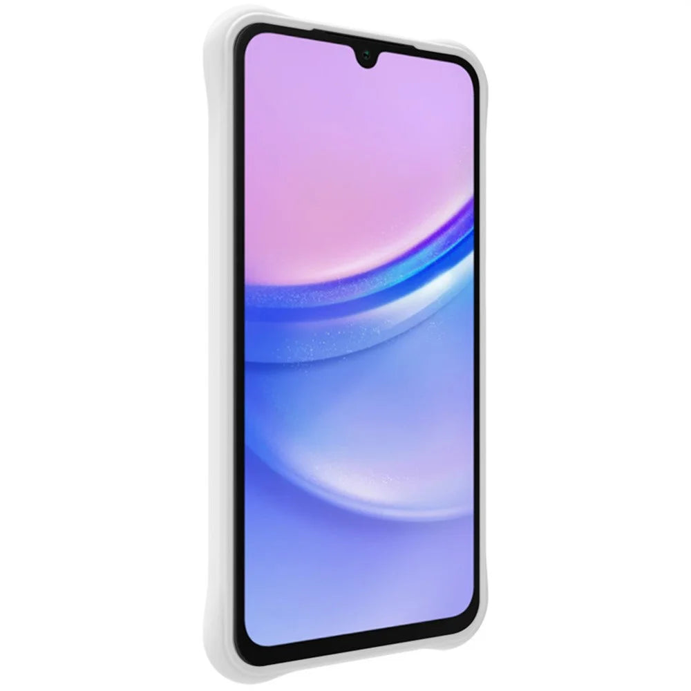 IMAK UC-6 Series for Samsung Galaxy A26 5G Case Water Drop Texture Anti-Skid Matte TPU Cover - Matte White - 4