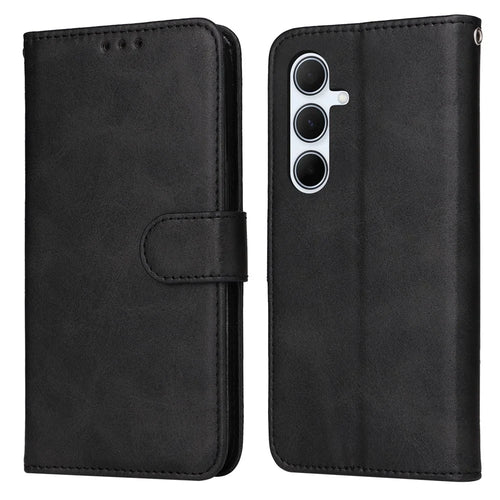 For Samsung Galaxy A56 5G Case Wallet PU Leather Folio Flip Phone Cover - Black - 1
