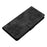 For Samsung Galaxy A56 5G Case Butterfly Flower Pattern Skin-Touch Leather Phone Cover - Black - 4
