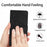 For Samsung Galaxy A26 5G Case Imprinted Butterfly Leather Wallet Phone Cover - Black - 6