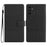For Samsung Galaxy A26 5G Case Rhombus Leather Horizontal Flip Phone Cover - Black - 1