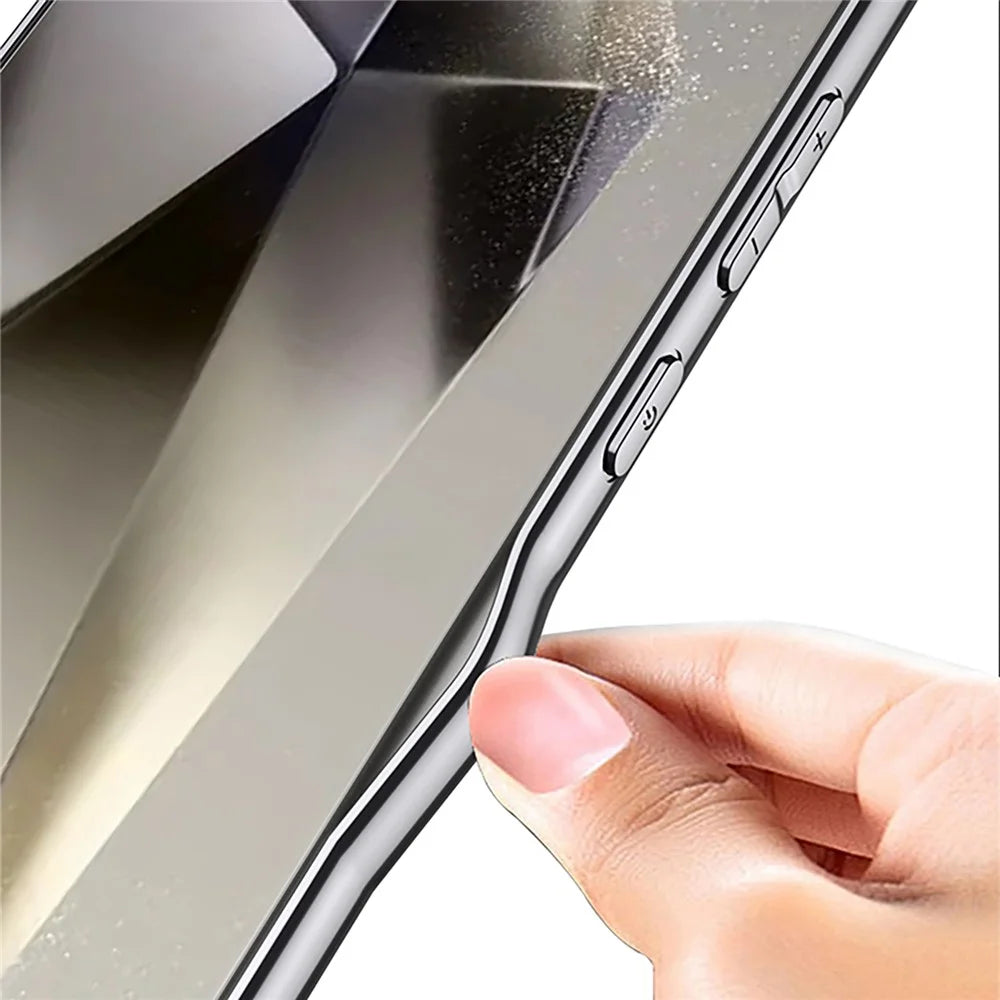 GKK For Samsung Galaxy S25 Ultra Case X Shape Design Protective Hybrid Phone Cover - Carbon Fiber Texture - 5