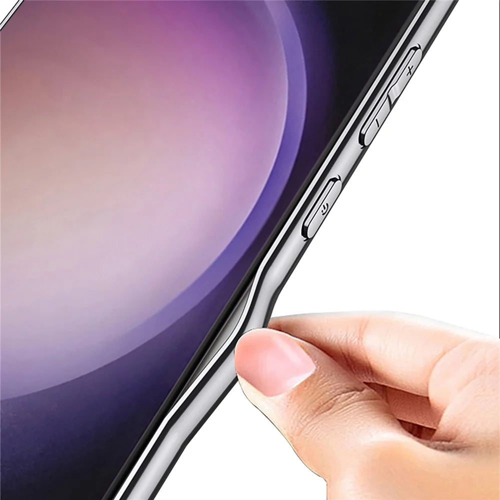 GKK For Samsung Galaxy S23 Ultra Case X Shape Design Protective Hybrid Phone Cover - Carbon Fiber Texture - 5
