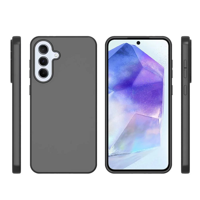 10Pcs  /  Pack For Samsung Galaxy A56 5G Case Anti Fingerprint Soft TPU Protective Cover - Black - 7