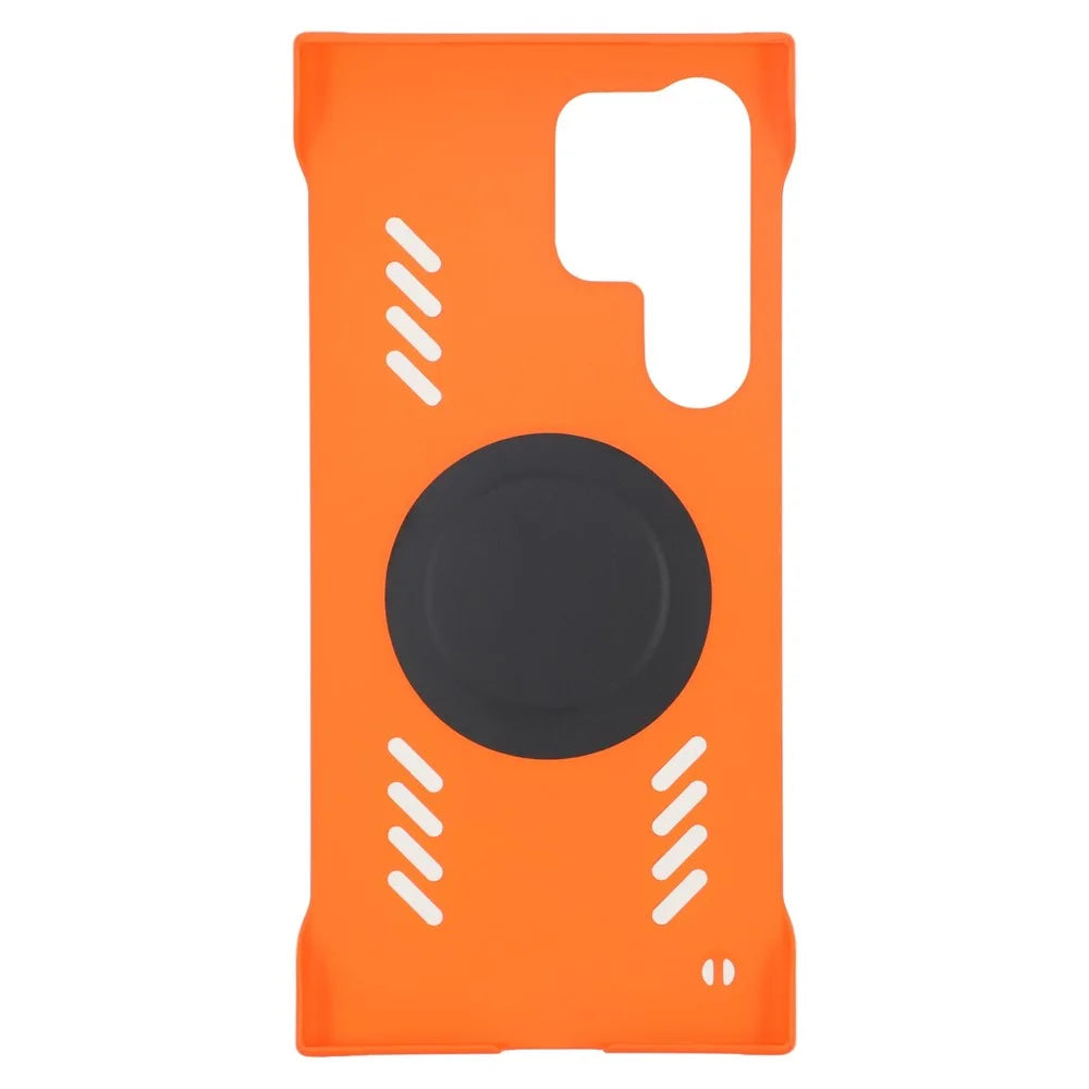 For Samsung Galaxy S25 Ultra Case Hard PC Frameless Heat Dissipation Phone Cover - Orange - 2