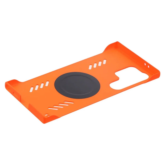 For Samsung Galaxy S23 Ultra Case Hard PC Frameless Heat Dissipation Phone Cover - Orange - 5