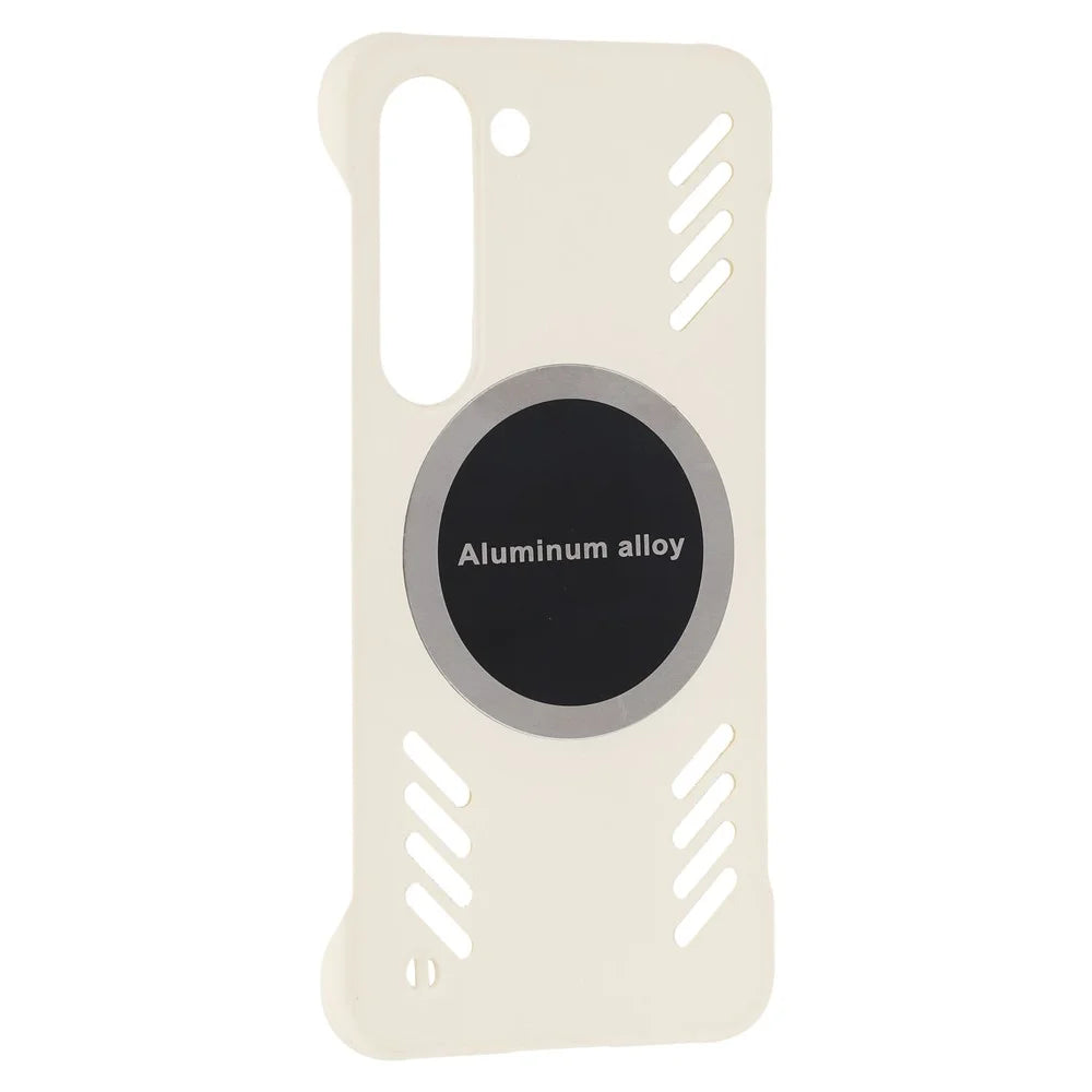 For Samsung Galaxy S23 Case Hard PC Frameless Heat Dissipation Phone Cover - White - 3