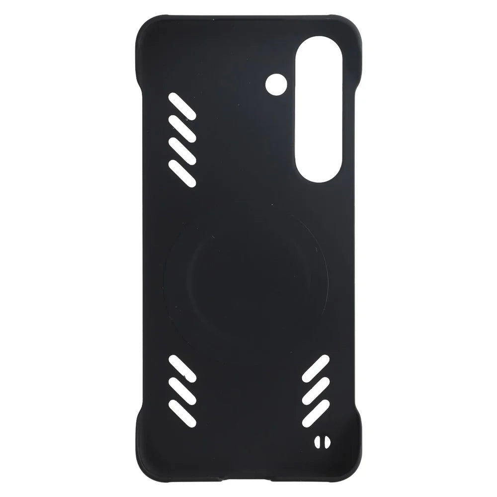 For Samsung Galaxy S25 Case Hard PC Frameless Heat Dissipation Phone Cover - Black - 2