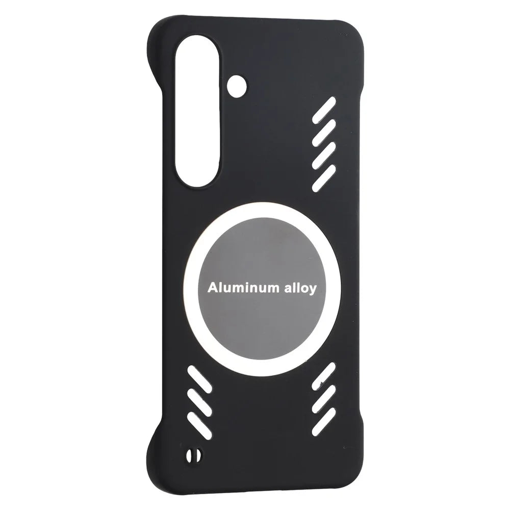 For Samsung Galaxy S25 Case Hard PC Frameless Heat Dissipation Phone Cover - Black - 3
