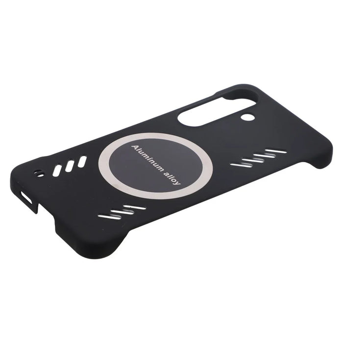 For Samsung Galaxy S25+ Case Hard PC Frameless Heat Dissipation Phone Cover - Black - 4