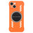 For iPhone 14 Case Hard PC Frameless Heat Dissipation Phone Cover - Orange - 1