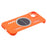 For iPhone 14 Case Hard PC Frameless Heat Dissipation Phone Cover - Orange - 4
