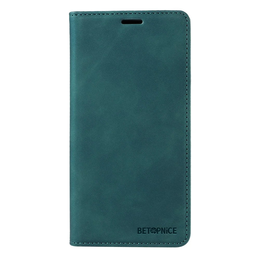 BETOPNICE 003 For Samsung Galaxy A56 5G Wallet Case Leather Phone Cover with Stand - Green - 7