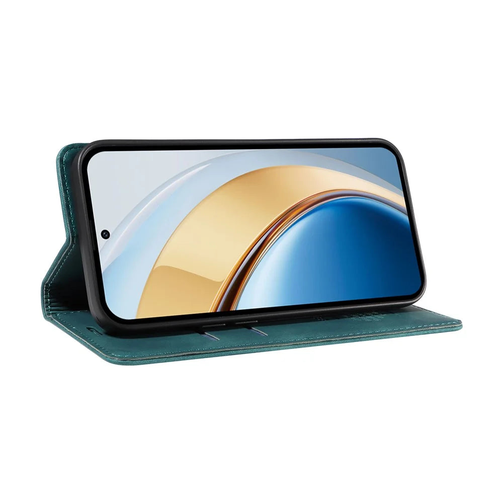 BETOPNICE 003 Wallet Phone Case for vivo Y300 5G / Y200 5G / V40 Lite (Indonesia) 5G / 4G Leather Cover with Stand - Green - 3