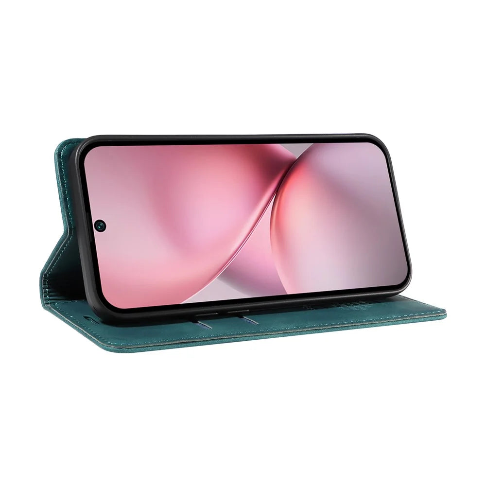 BETOPNICE 003 For vivo X200 Pro mini 5G Wallet Case Leather Phone Cover with Stand - Green - 3