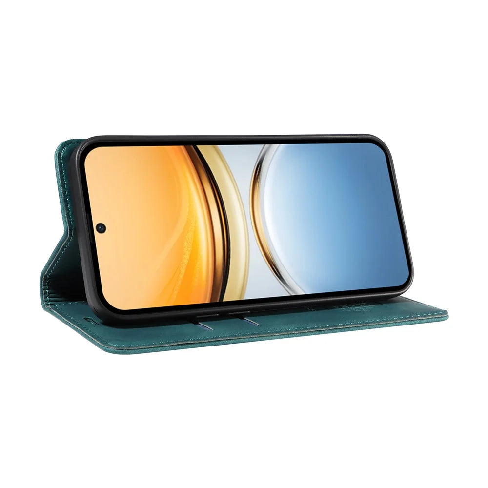 BETOPNICE 003 For vivo Y300 Pro 5G Wallet Case Leather Phone Cover with Stand - Green - 3