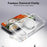 For Google Pixel 9 Pro / Pixel 9 Magnetic Case Rotary Kickstand TPU PC Clear Phone Back Cover - 6
