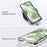 For Google Pixel 8 Magnetic Case Rotary Kickstand TPU PC Clear Phone Back Cover - 5