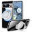 For Google Pixel 8 Pro Magnetic Case Rotary Kickstand TPU PC Clear Phone Back Cover - 1