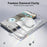 For Google Pixel 7 Pro 5G Magnetic Case Rotary Kickstand TPU PC Clear Phone Back Cover - 6