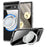 For Google Pixel 7a Magnetic Case Rotary Kickstand TPU PC Clear Phone Back Cover - 1