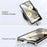 For Google Pixel 7a Magnetic Case Rotary Kickstand TPU PC Clear Phone Back Cover - 5